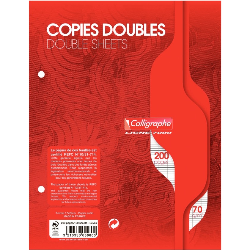 brad 15 - Copies doubles 17 x 22 SEYES (200p)