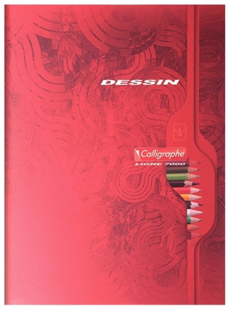 brad 09 - Cahier de dessin 17 x 22 32 pages (bleu, rouge)