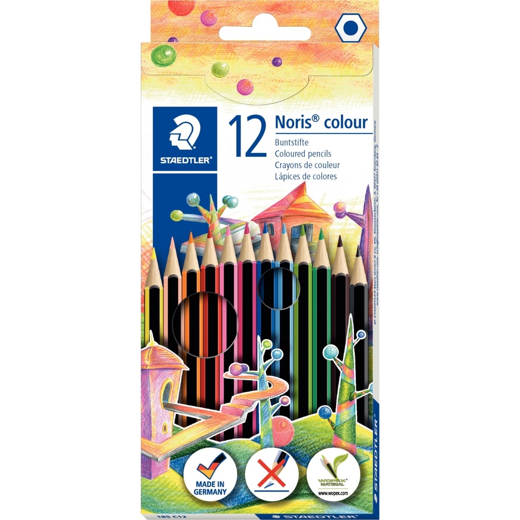 Crayons de couleur Staedler Noris ou Bic Kids Evolution (x12)