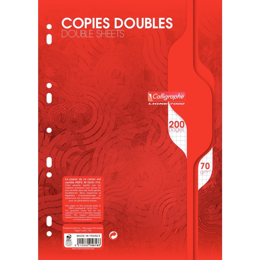 Copies doubles A4 5x5 (200p) 