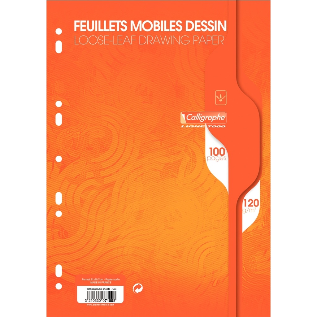 Feuillets mobiles A4 dessin (100p) 